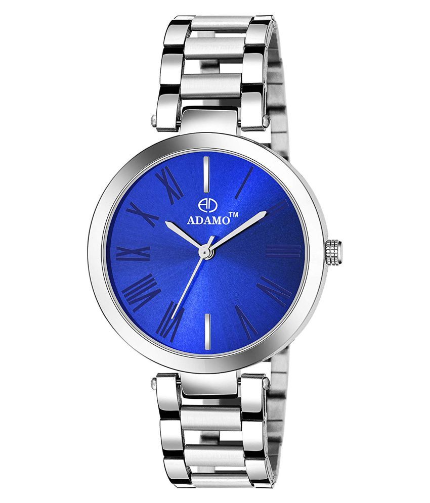     			ADAMO Stainless Steel Round Womens Watch