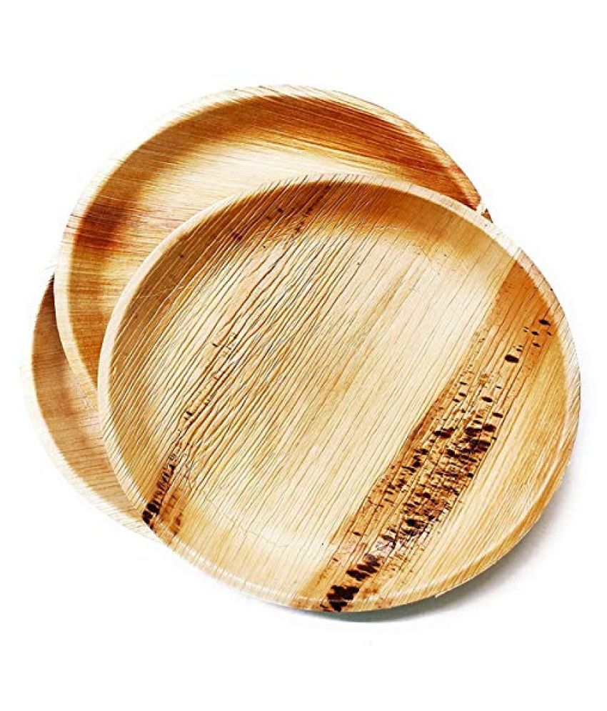     			Agri Club Areca Leaves 7 Inch Round Slop Disposable Plates (Set of 25)