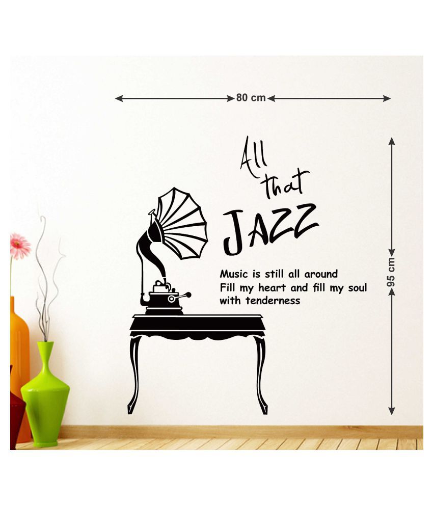     			Wallzone All that Jazz Sticker ( 70 x 75 cms )