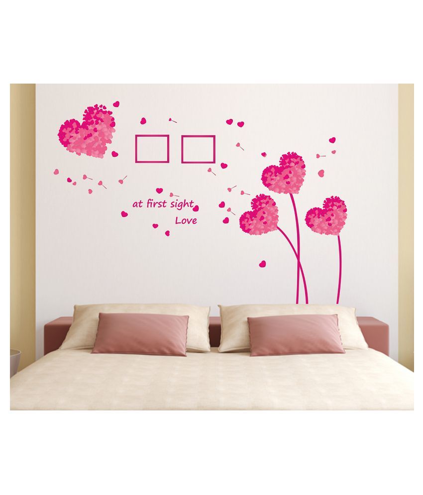     			Wallzone At First Sight Love Sticker ( 70 x 75 cms )