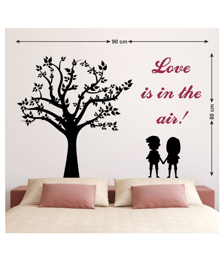     			Wallzone Love is in the Air Sticker ( 70 x 75 cms )