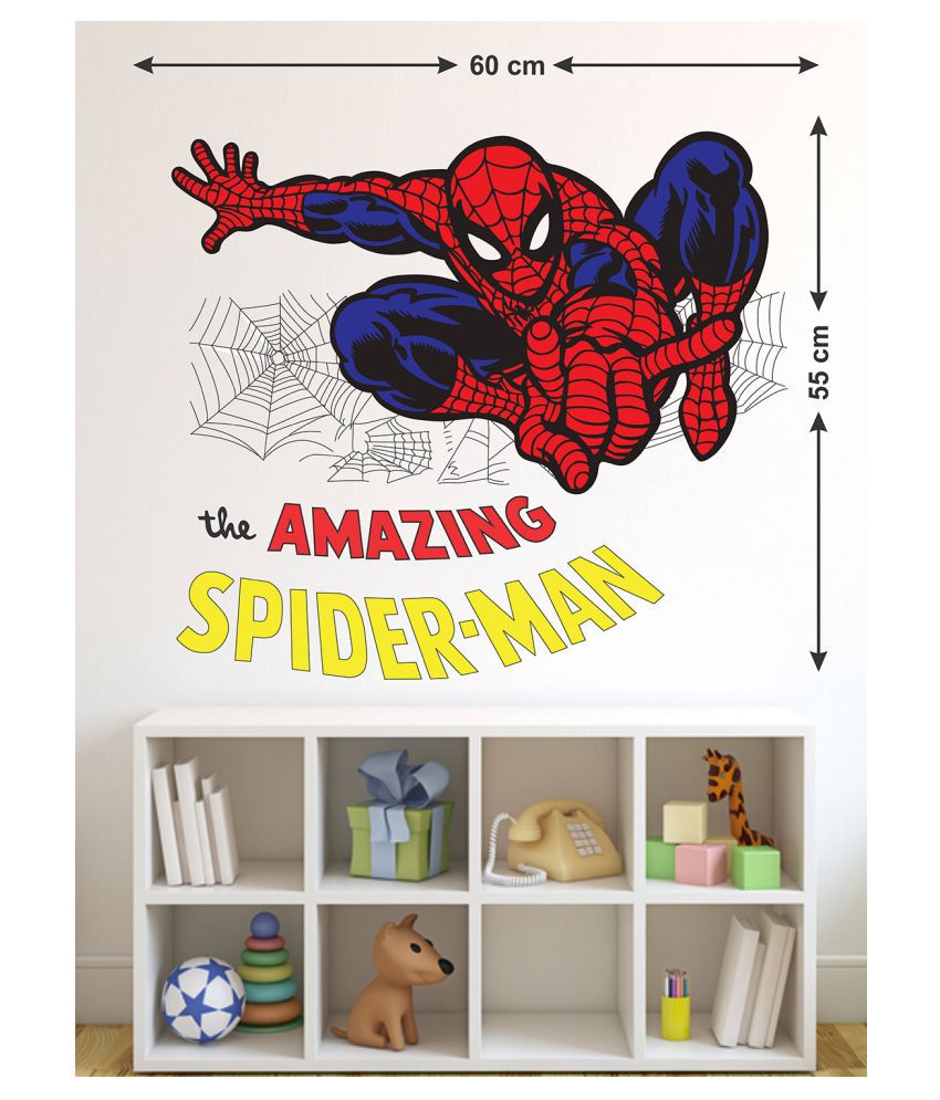     			Wallzone The amazing Spider-man Sticker ( 70 x 75 cms )