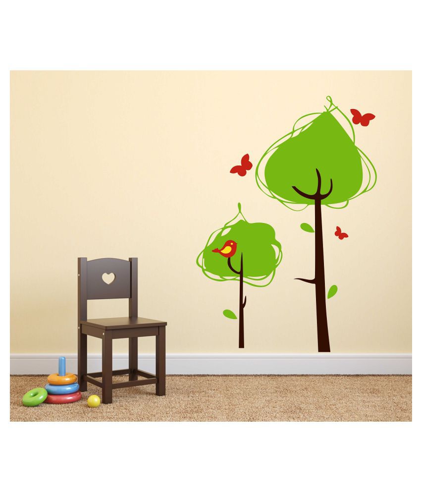     			Wallzone Tree Medium Vinyl Wallstickers (65 cm x 90 cm) Sticker ( 70 x 75 cms )