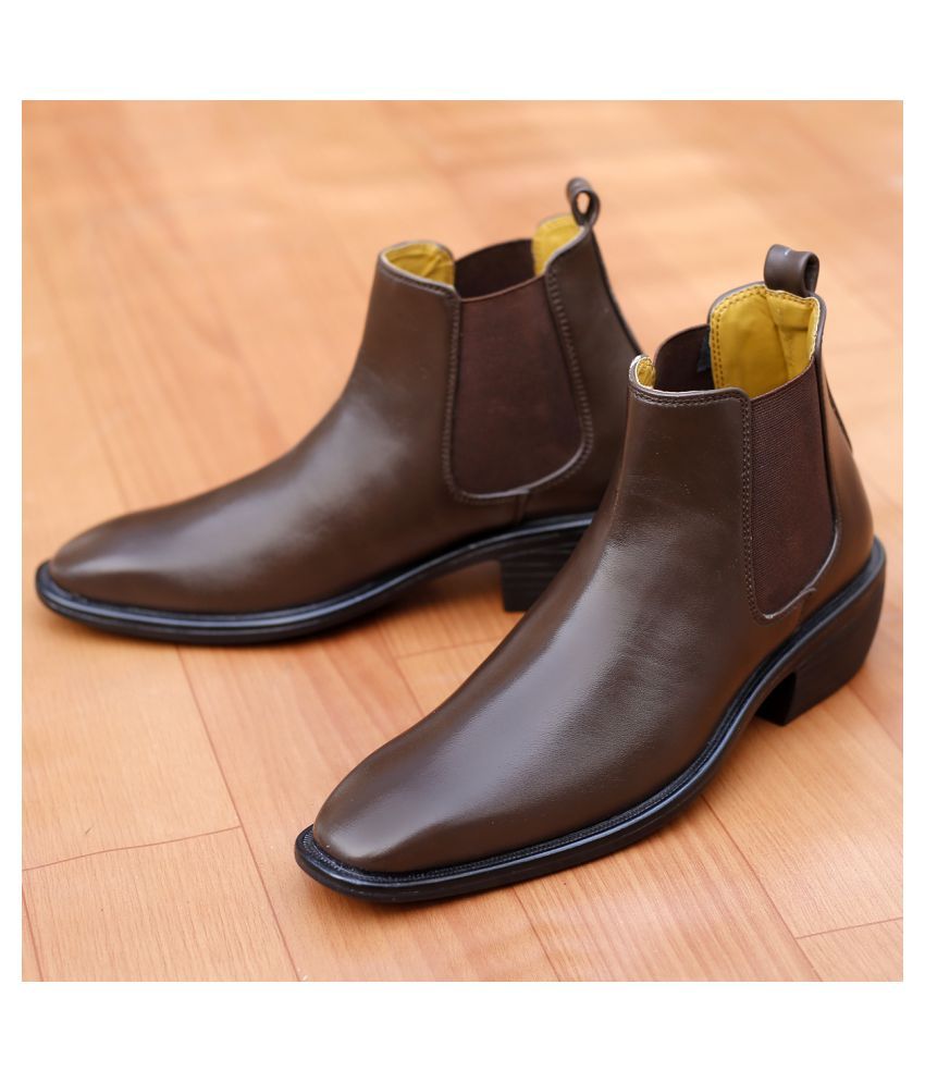     			BXXY Brown Chelsea boot