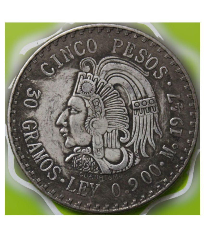     			5 Pesos 1947 - United Mexican States Mexico (Estados Unidos) Very Rare Coin - - - - Preferred By Coin Collector