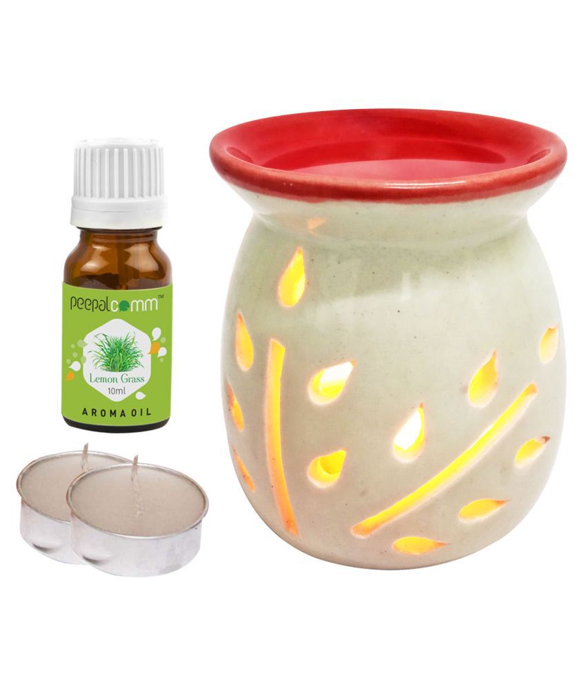 Peepalcomm Ceramic Aroma Oils & Diffusers Set - Pack of 4