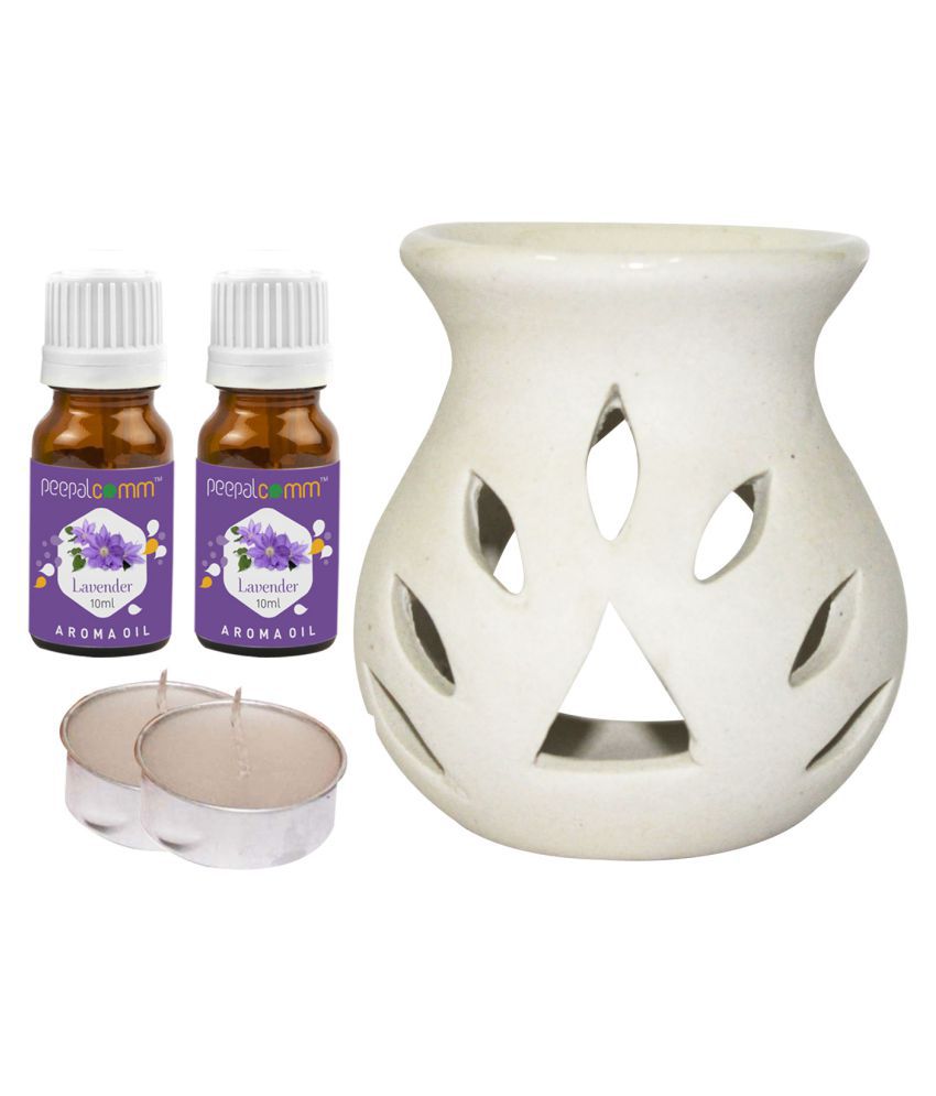     			Peepalcomm Ceramic Aroma Oils & Diffusers Set - Pack of 5