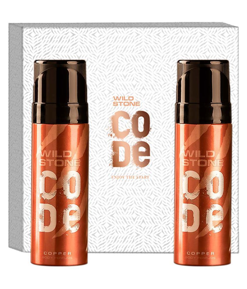     			Wild Stone Gift Box with Code Copper Body Perfume, Pack of 2 (120ml Each)