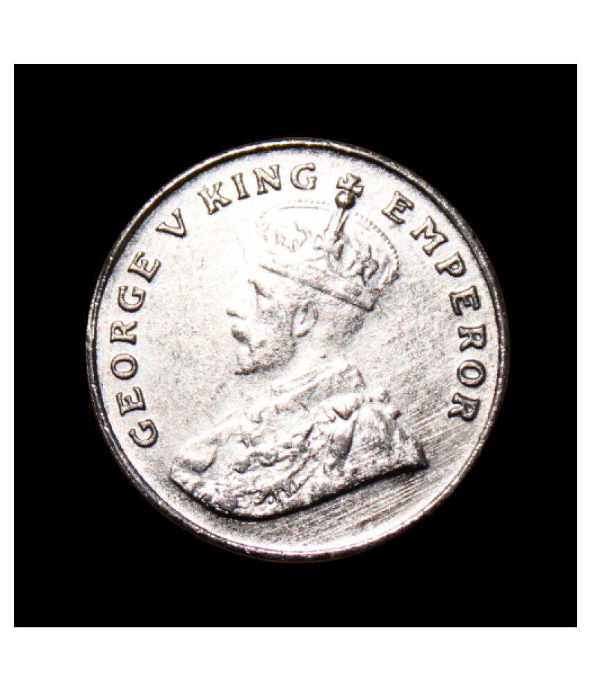     			British India 8 Anna 1919 George King V Very Old and Rare Coin- - - - - Above Image is Captured by us, Buyer will Receive Same Coin- - - - - - - -