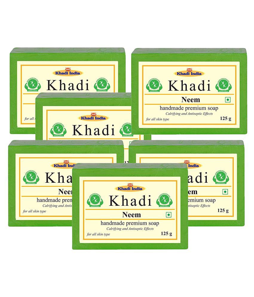     			Premium Khadi Neem Soap 750 g Pack of 6