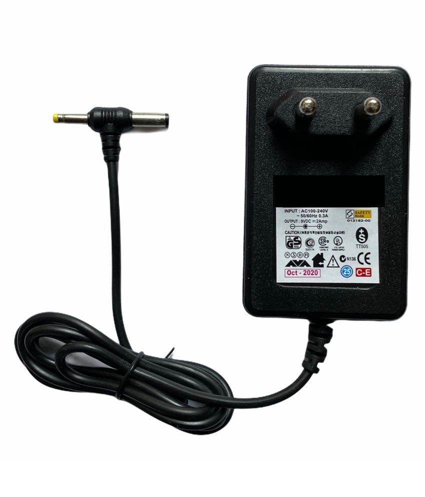     			Upix 9V 2A (with DC & Sony Pin) DC Power Adapter for Electronic & IT Gadgets (Please Match Specifications & Pin Size Before Ordering)