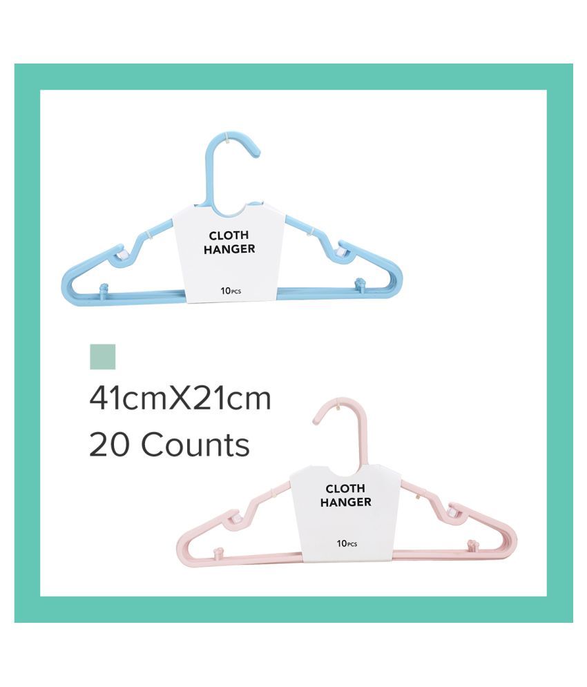 MINISO Simple Clothes Hanger 20PCS, Dual Use for Hanging Wet and Dry