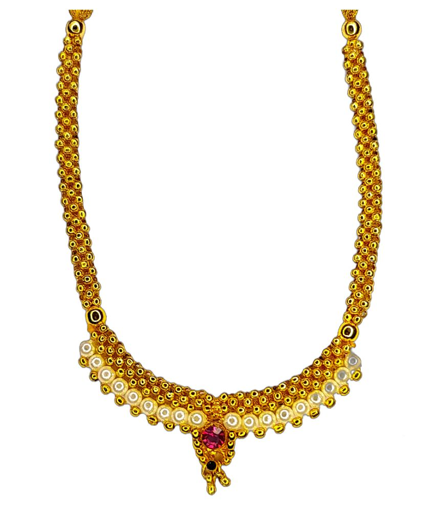 AYRON KOLHAPURI GOLD PLATED JHLAR 
