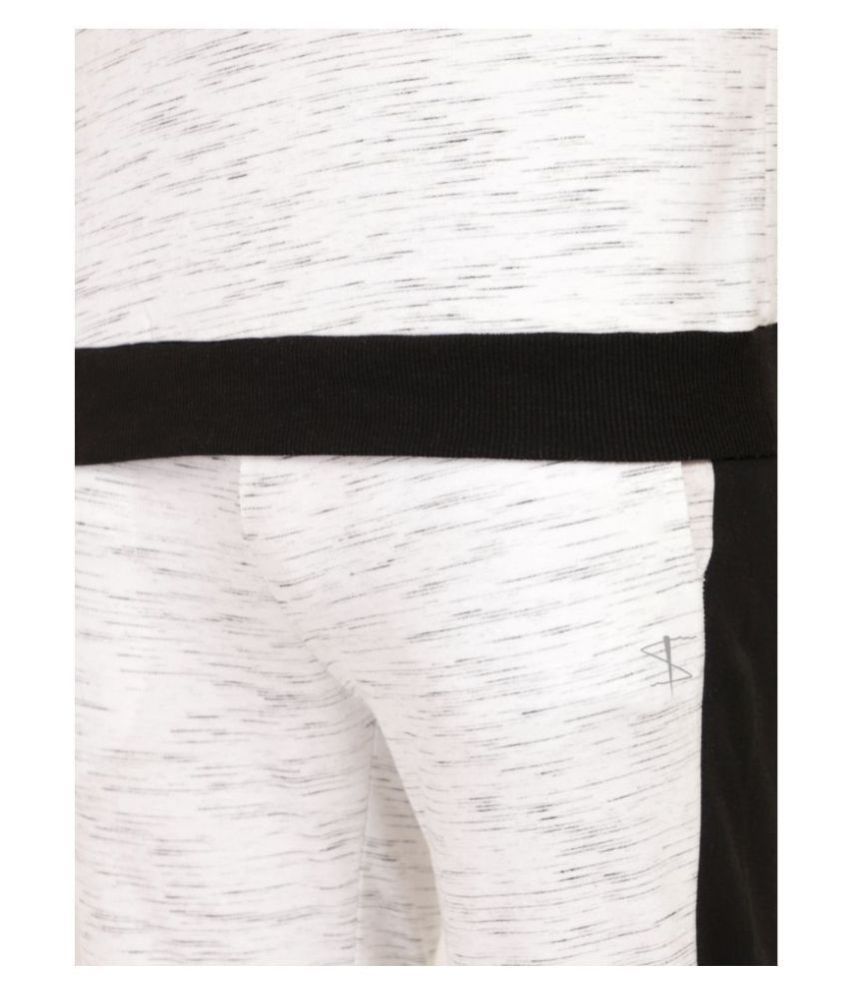 white cotton tracksuit bottoms