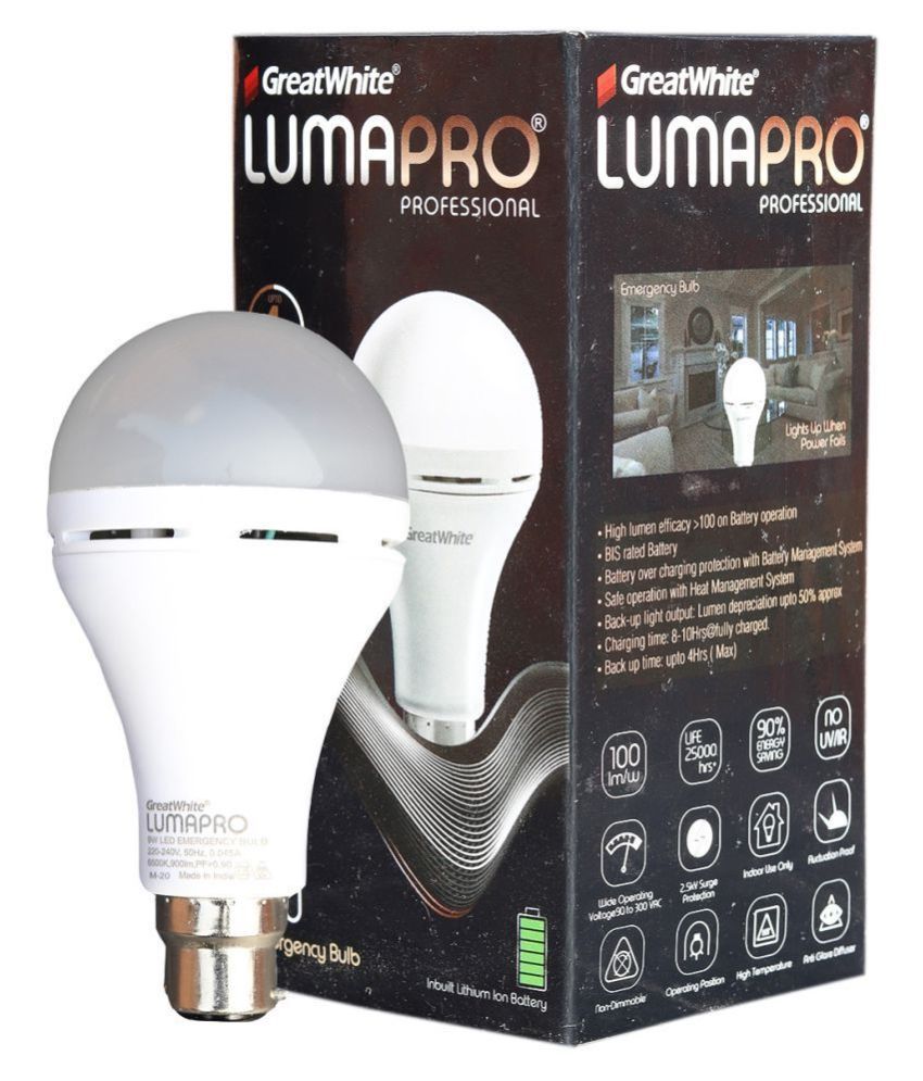 greatwhite lumapro professional emergency bulb