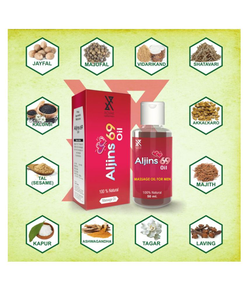 ALJINS 69 OIL 100% Pure Ayurvedic And Herbal Massage Oil, Extra Long Time A...