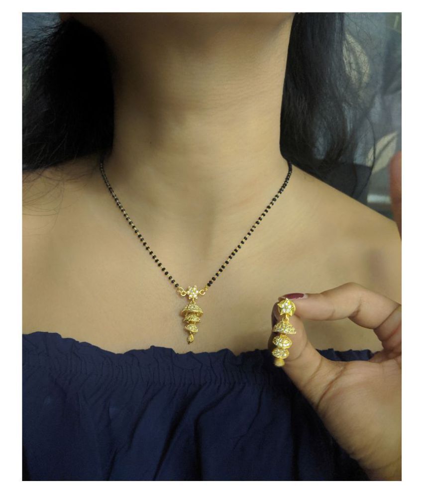 jhumka mangalsutra design