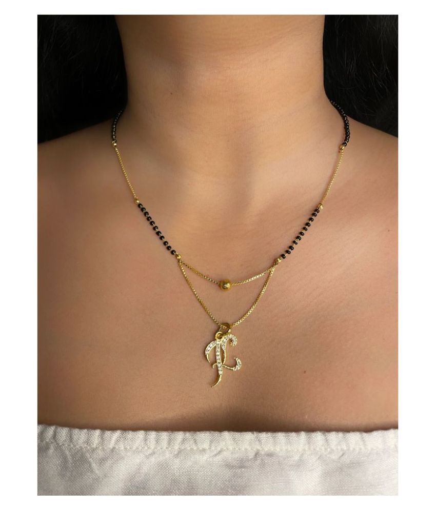 Digital Dress Room Short Mangalsutra Designs Alphabet Letter K 21 Inches Buy Digital Dress Room Short Mangalsutra Designs Alphabet Letter K 21 Inches Online In India On Snapdeal