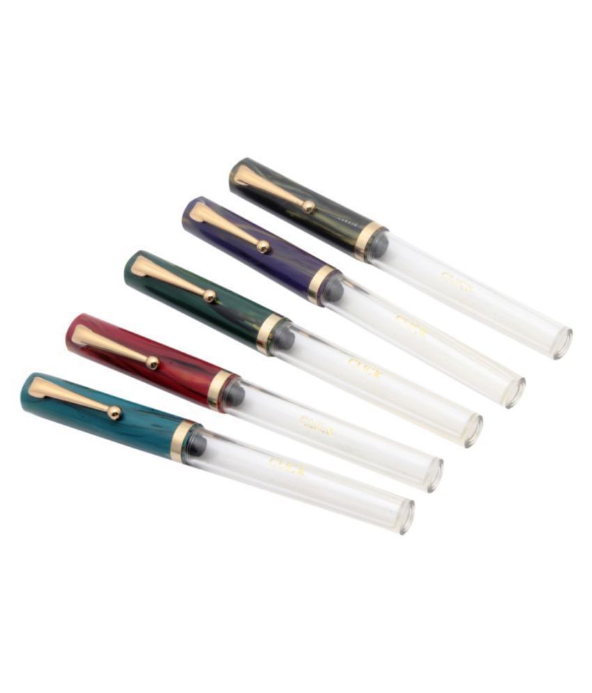 Srpc - Multicolor Medium Line Fountain Pen (Pack of 5)