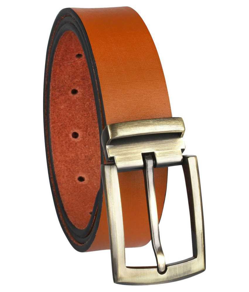    			Davidson Brown Leather Casual Belt