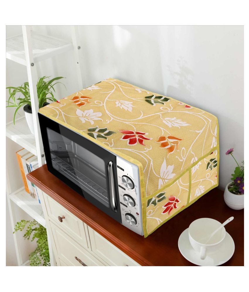     			E-Retailer Single Polyester Beige Microwave Oven Cover -