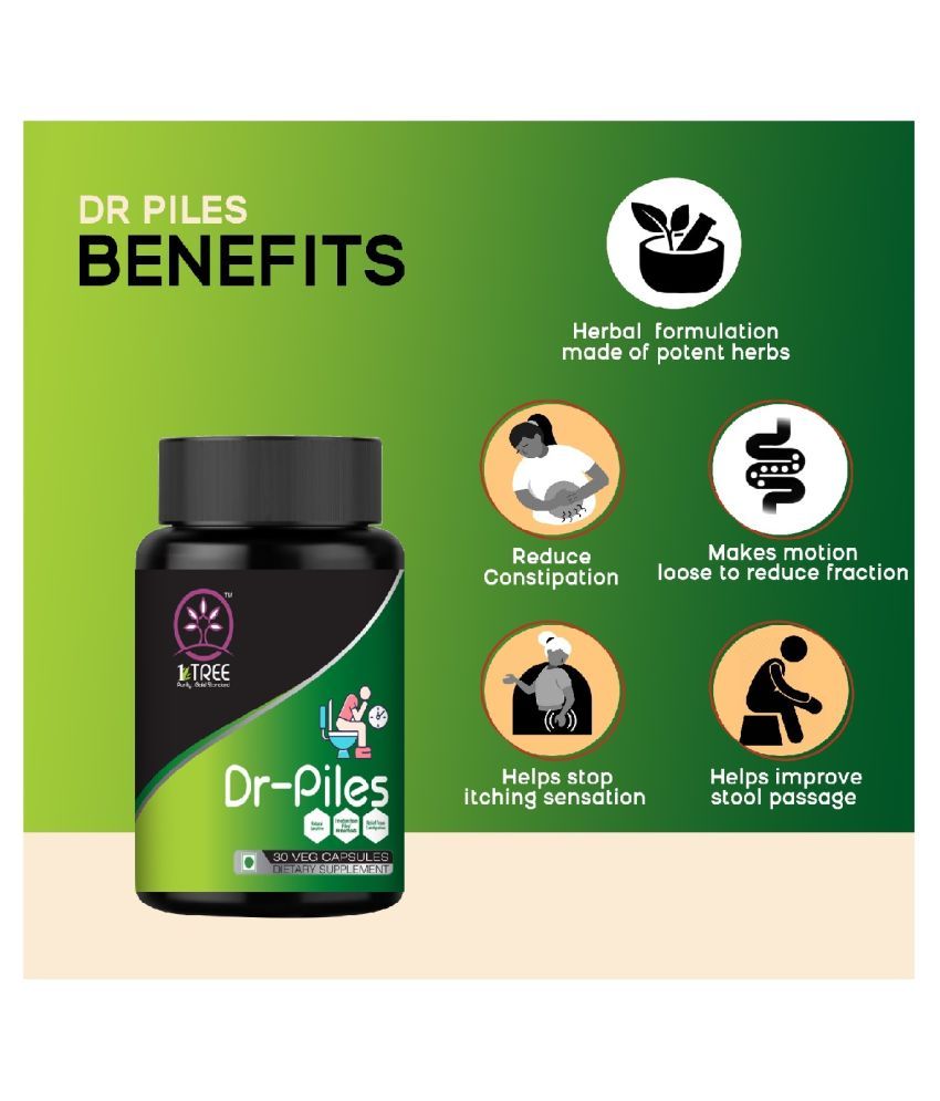 1 Tree DrPiles Capsules Hemorrhoids Piles Treatment Capsules Piles