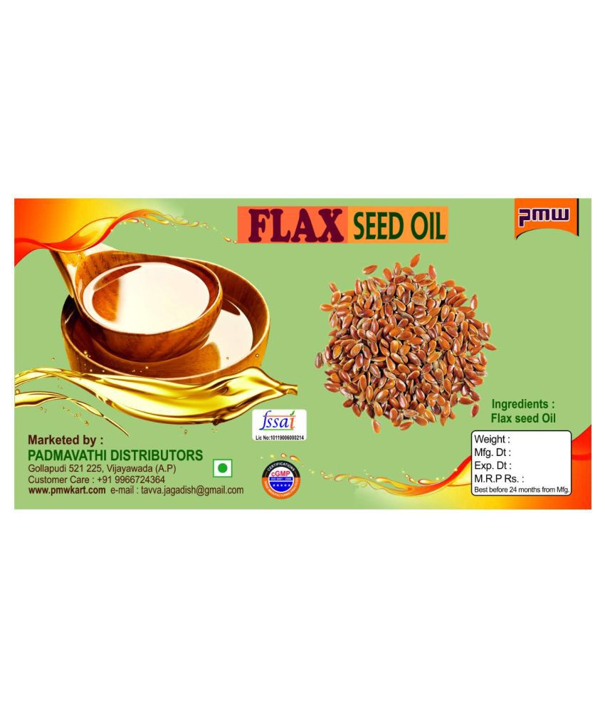     			Grade A Quality - Flax Seed Oil - Alsi Oil - Health - Pooja - Body Building - Loose Packed - 1 Liter