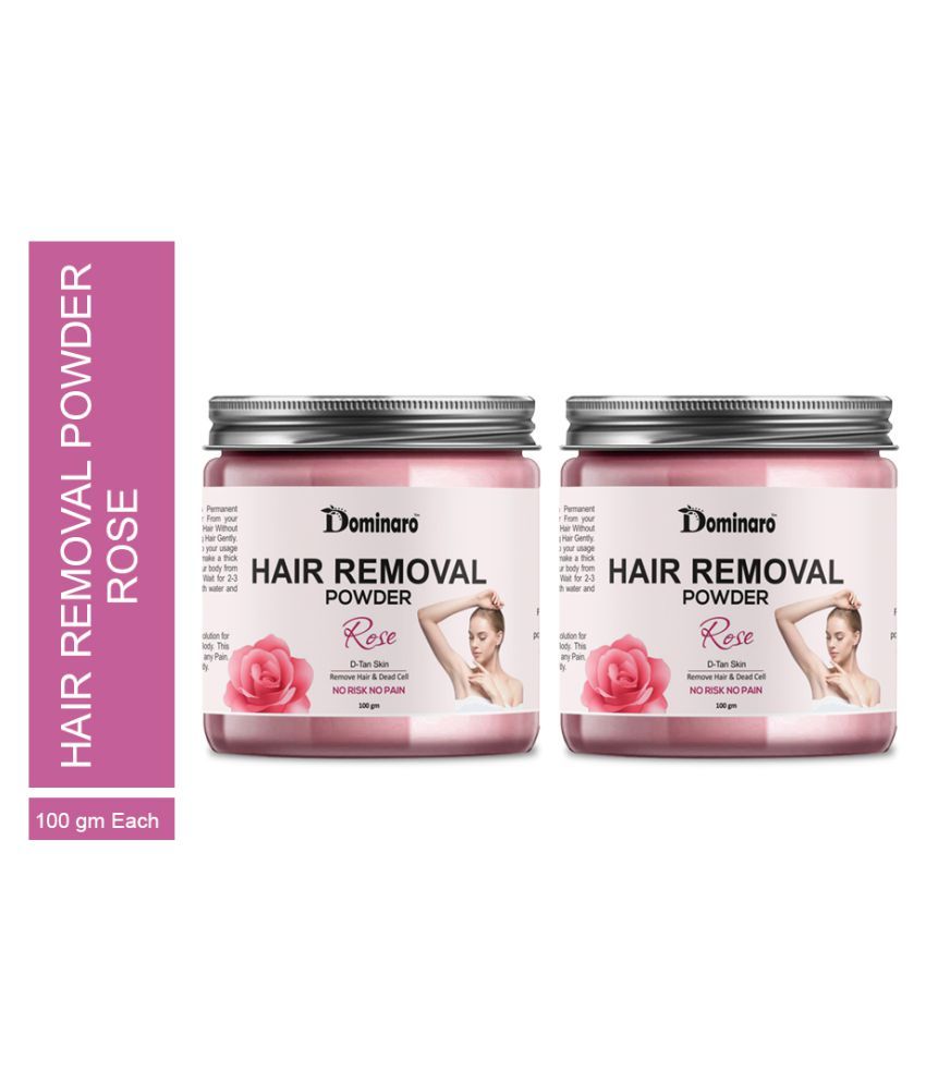 Dominaro Hair Removal Powder (Rose Fragrance) Hair Removal Powder or Easy Hair Removal No Risk