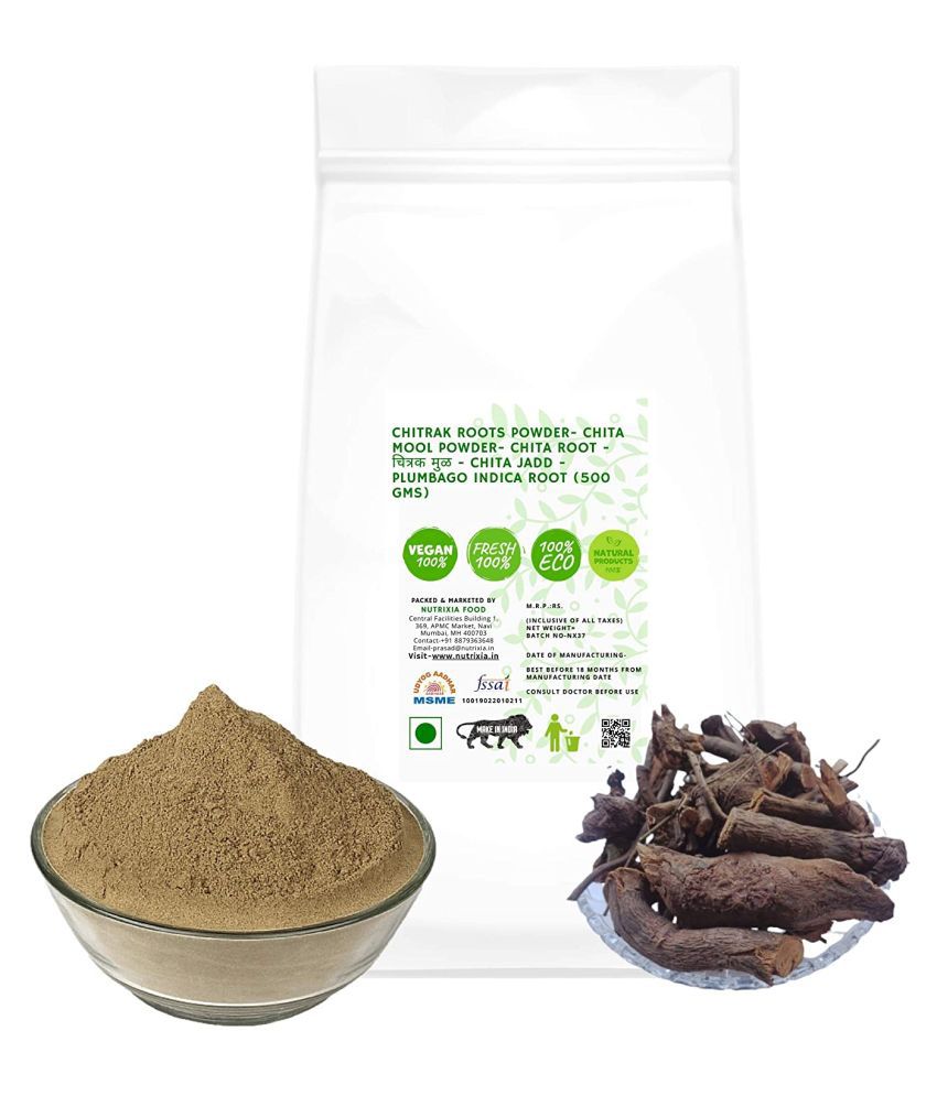     			Nutrixia Food  Chitrak Roots Powder- Chita Mool Powder 500 gm Pack Of 1