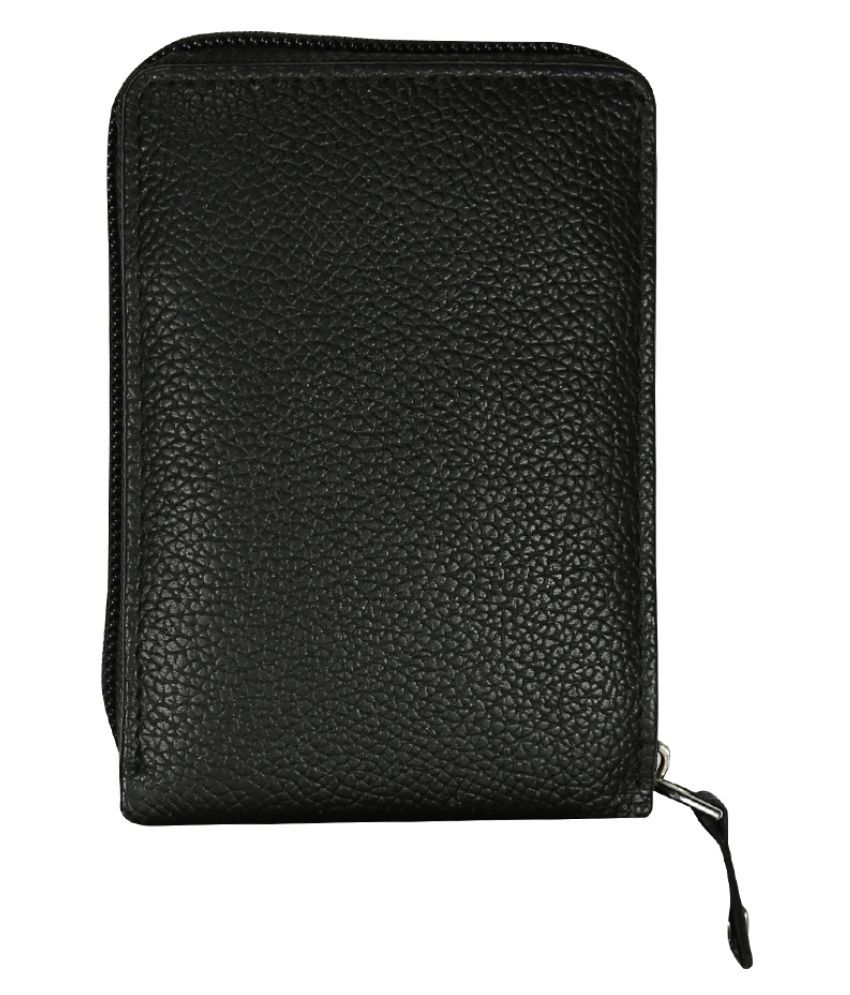 STYLE SHOES Zip Black Travel Card Holder