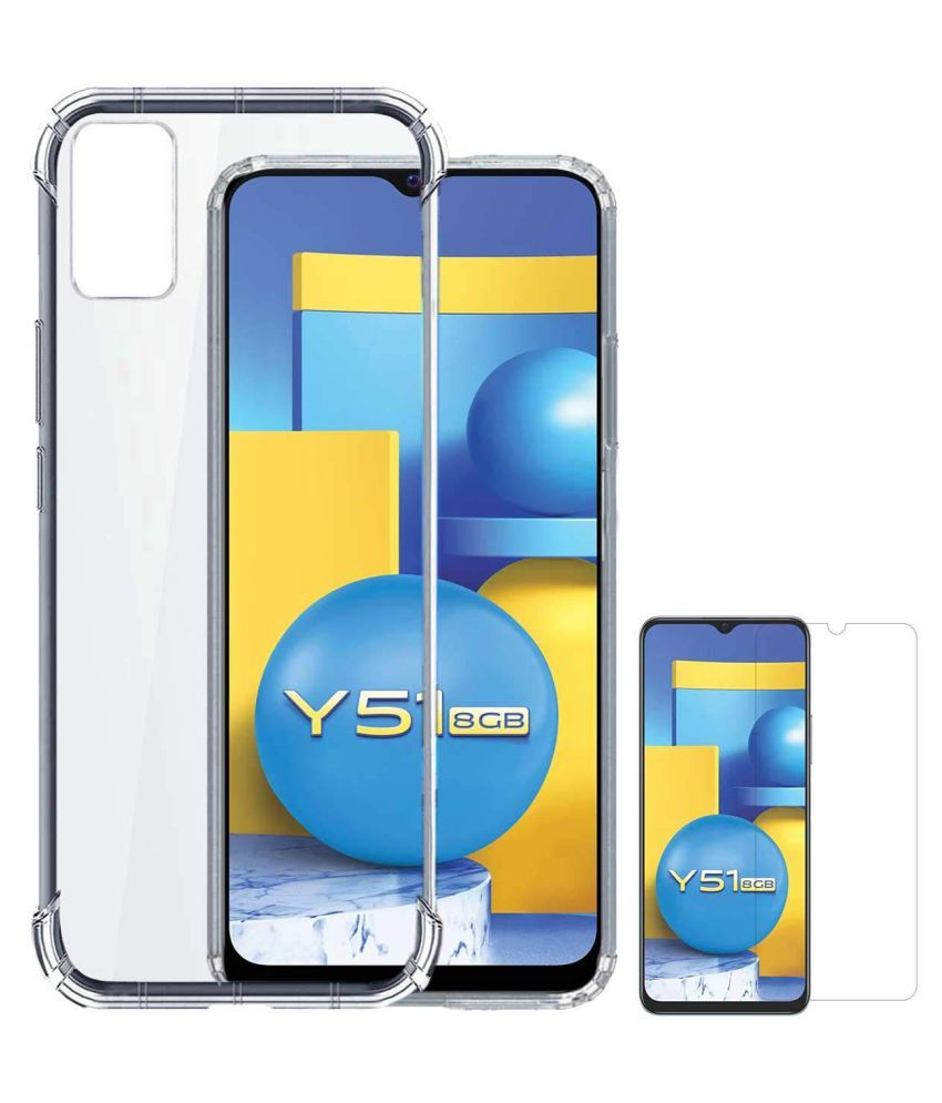     			Vivo Y51 2020 Plain Cases KOVADO - Transparent Premium Transparent Case