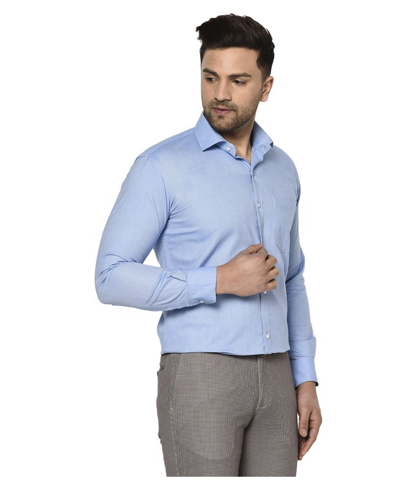 cotton light blue shirt