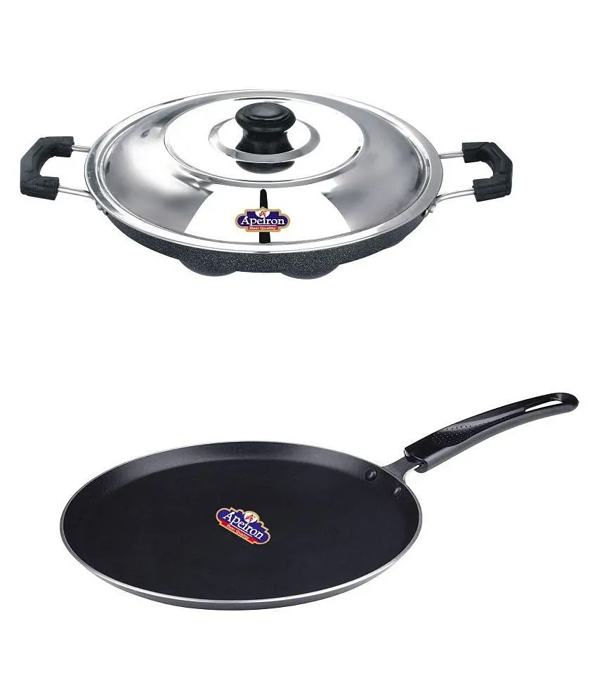 Non Stick Dosa Tawa / Mini Appam Maker ( Set of 2 ) Premium