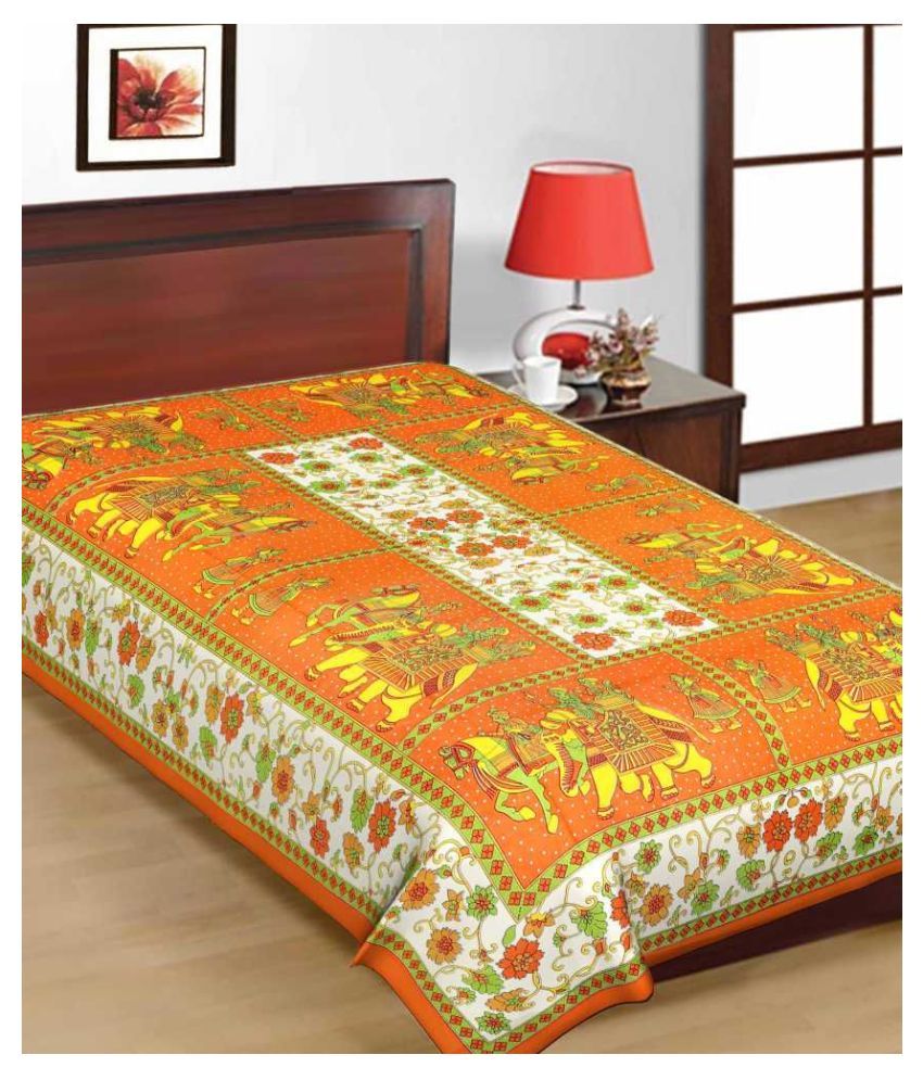     			Uniqchoice Cotton Single Bedsheet ( 225 cm x 150 cm )