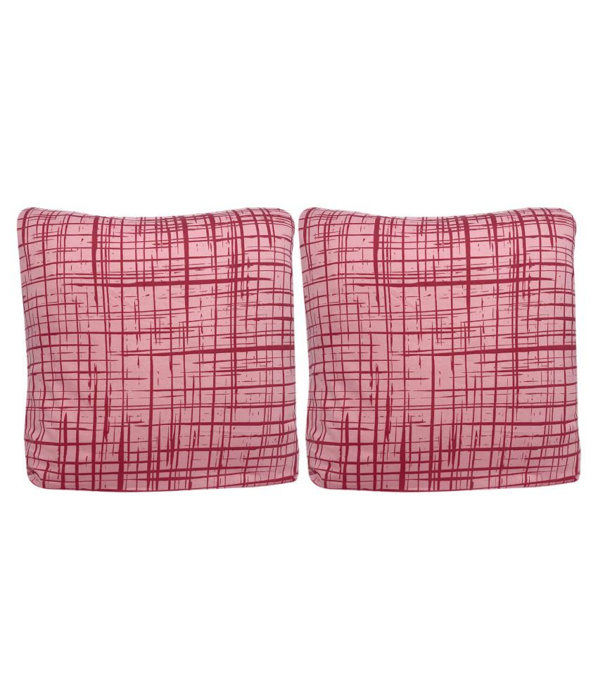     			House Of Quirk Set of 2 Polyester Cushion Covers 40X40 cm (16X16)