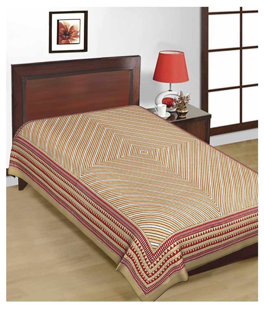     			Uniqchoice Cotton Single Bedsheet ( 225 cm x 153 cm )