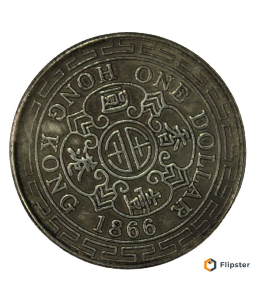     			1 Dollar 1866 - Edward VII Hong Kong Maze Pattern Coin