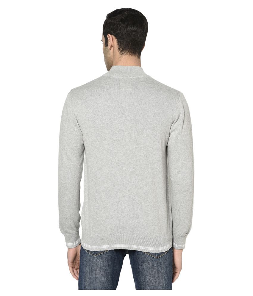 2Bme Grey High Neck Sweater - Buy 2Bme Grey High Neck Sweater Online at ...