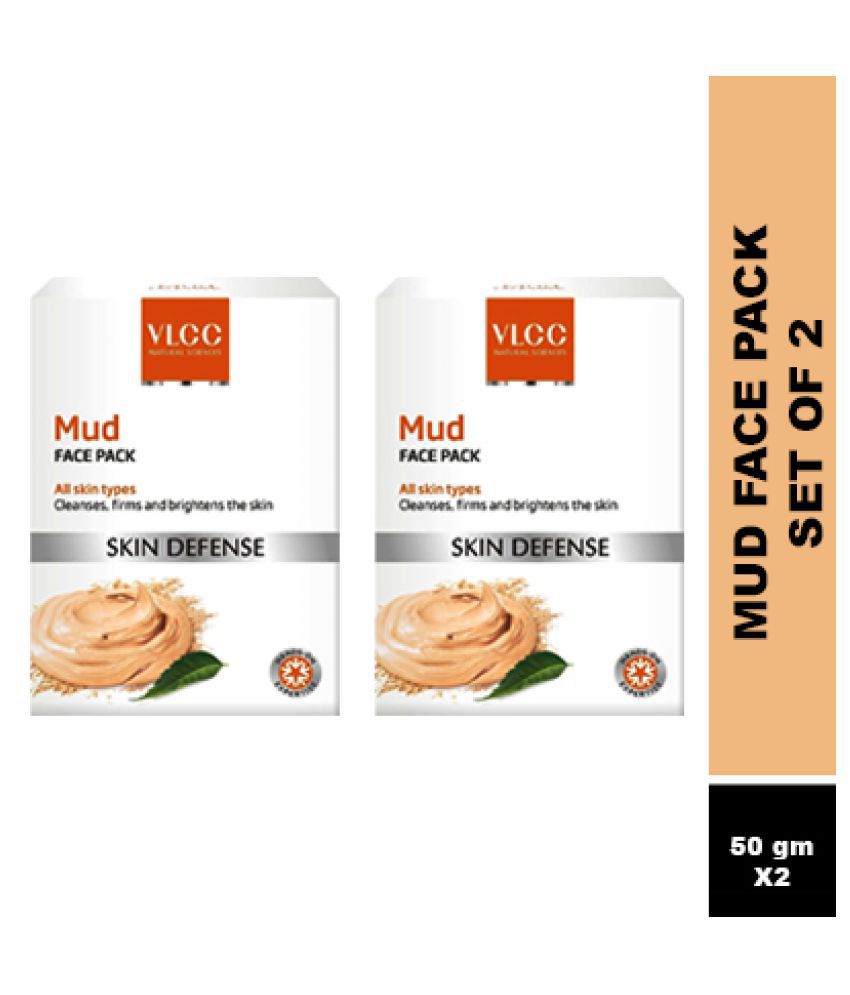     			VLCC Skin Defense Mud Face Pack, 70 g (Pack of 2)