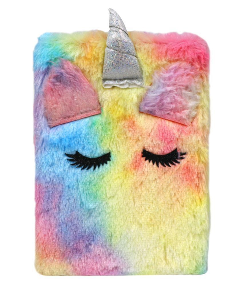     			Fluffy Unicorn Note Book - Pink