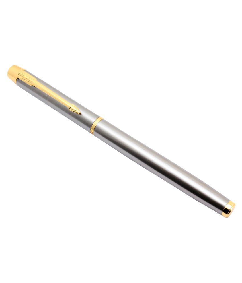     			Exclusive Stylish Luoshi 297 Neptune Roller ball Pen Grey With Golden Arrow Clip