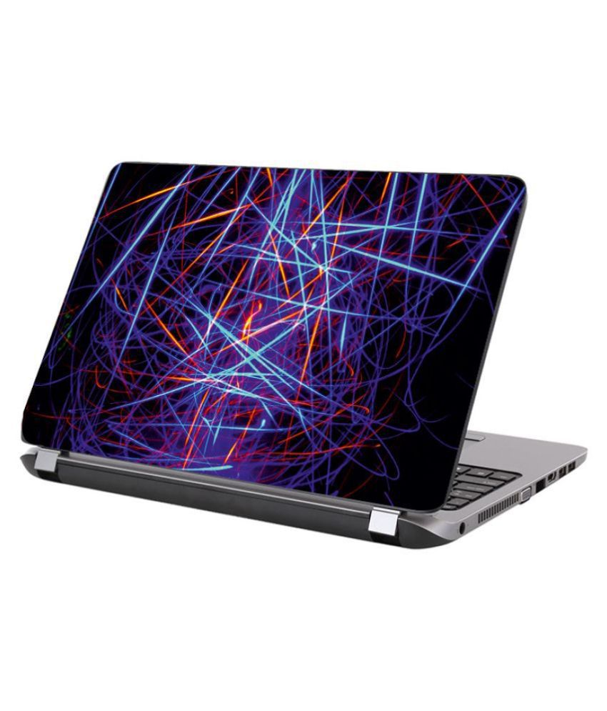     			Laptop Skin Multicolor lines Premium matte finish  for all size laptops upto 15.6 inch