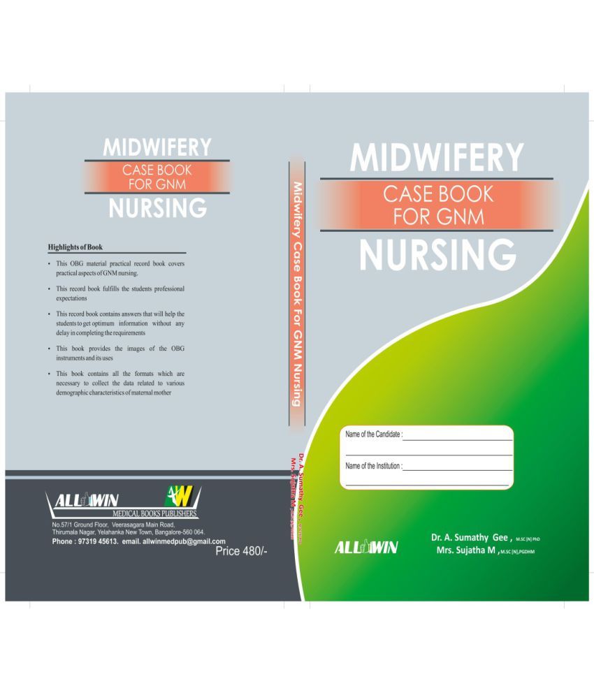 Midwifery Case Book For GNM Nursing Buy Midwifery Case Book For GNM Nursing Online at Low Price