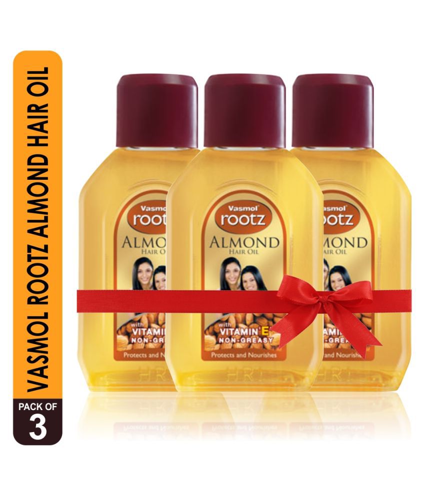 VASMOL Almond Hair Oil 200 mL Pack of 3: Buy VASMOL Almond Hair Oil 200 mL  Pack of 3 at Best Prices in India - Snapdeal