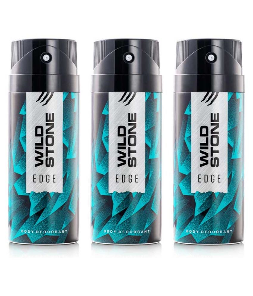     			Wild Stone Edge Deodorant Spray for Men 150 ml ( Pack of 3 )