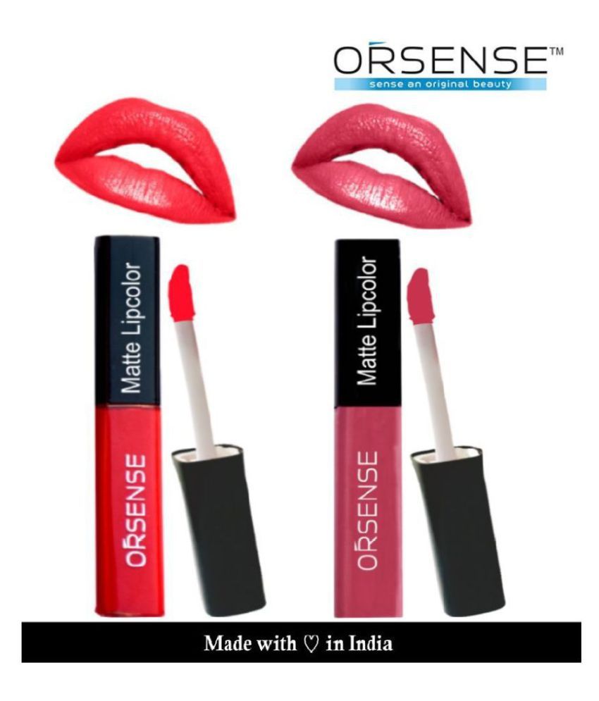     			orsense Liquid Lipstick Pink Pack of 2 20 g