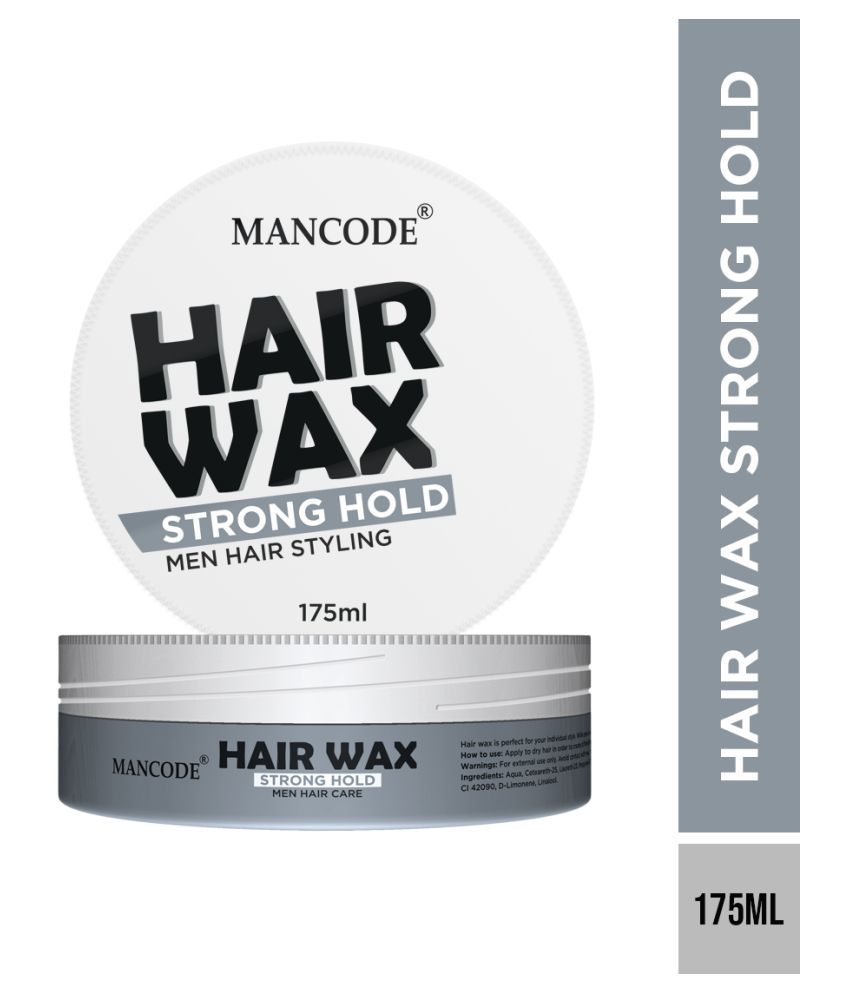 Mancode Strong Hold for Men Hair Styling Wax 175 mL: Buy Mancode Strong  Hold for Men Hair Styling Wax 175 mL at Best Prices in India - Snapdeal