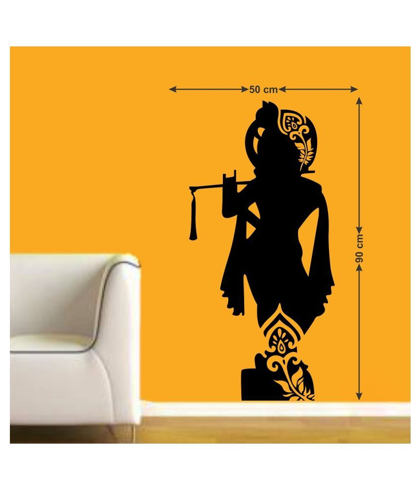 Wallmatrix Lord Krishna Sticker ( 90 x 50 cms ) Buy Wallmatrix Lord