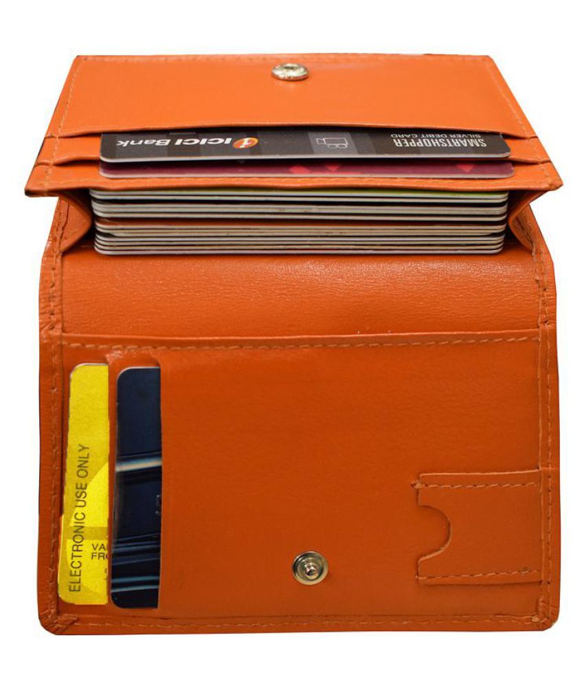 ABYS Leather Orange Formal Traveller Wallet Buy Online at Low Price in