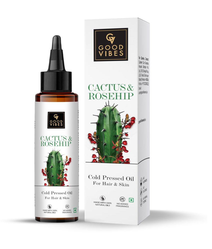 Good Vibes Cactus And Rosehip Cold Pressed Oil For Hair & Skin (100ml): Buy  Good Vibes Cactus And Rosehip Cold Pressed Oil For Hair & Skin (100ml) at  Best Prices in India -